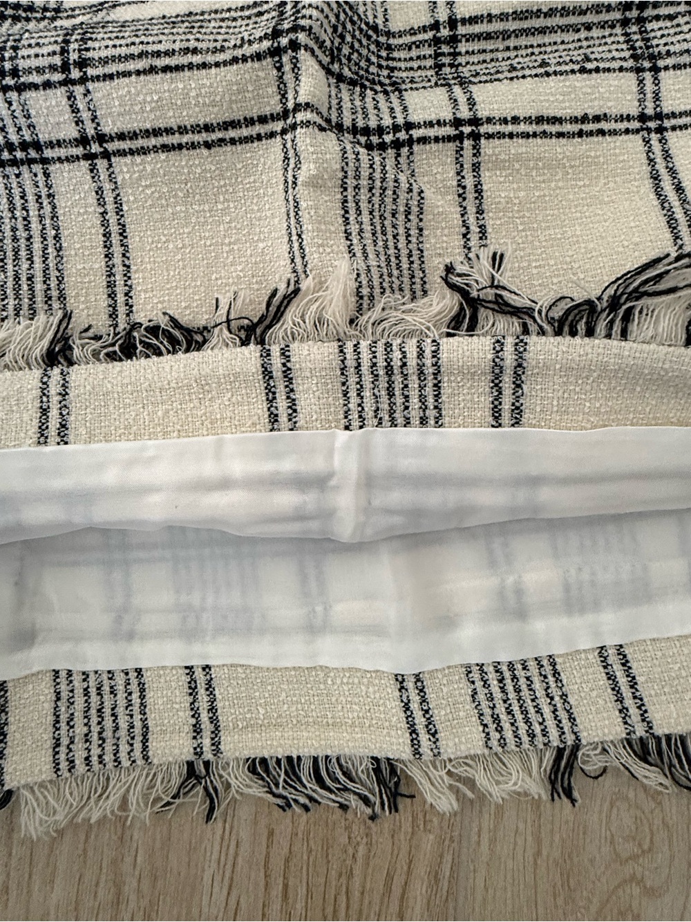 NWT Claudie Pierlot Suzanneh19 Checked Tweed Mini Skirt FR 36 - Picture 6 of 7